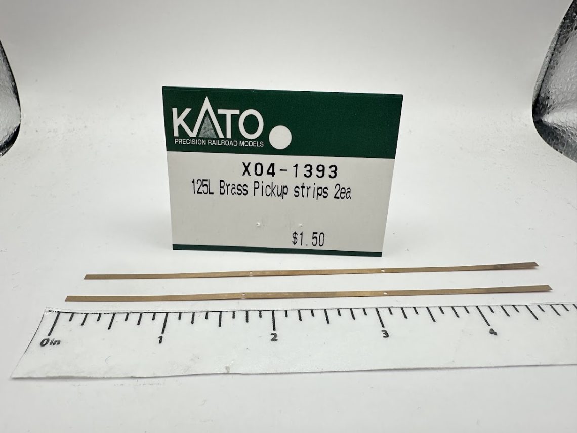 Superliner Brass Pickup Strips (N-Scale)