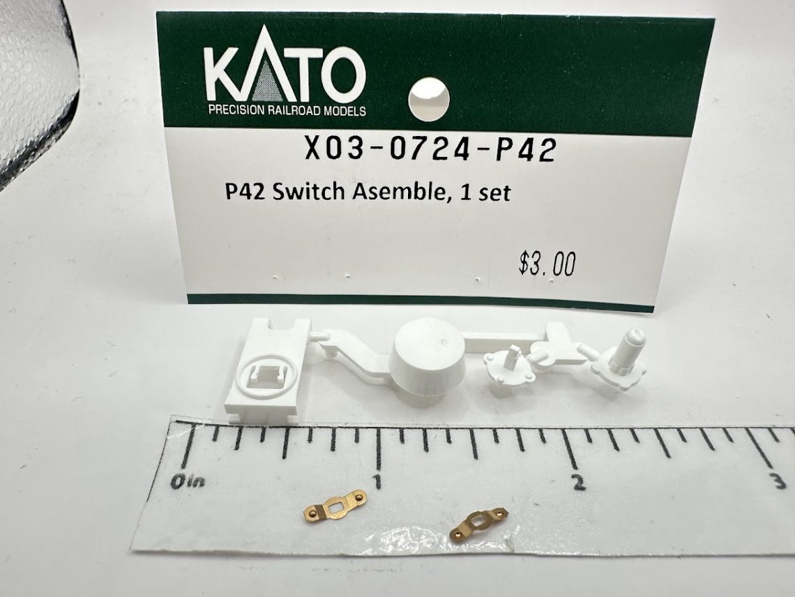 HO P42 Light Toggle switch + contacts (HO-Scale)
