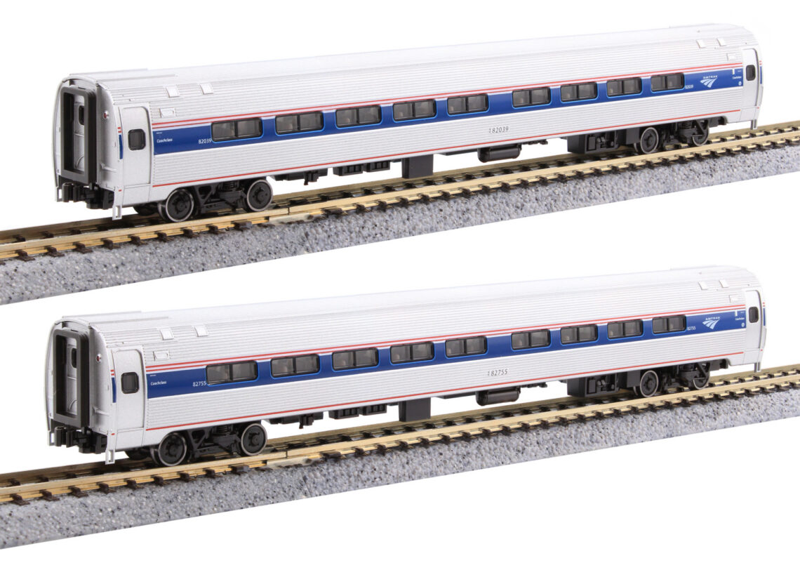 Amtrak Amfleet I Coach Phase VI 2 Car Set A