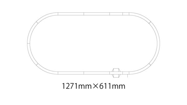N V5 Inner Oval Track Set for M1 (Bilingual Packaging) - Kato USA