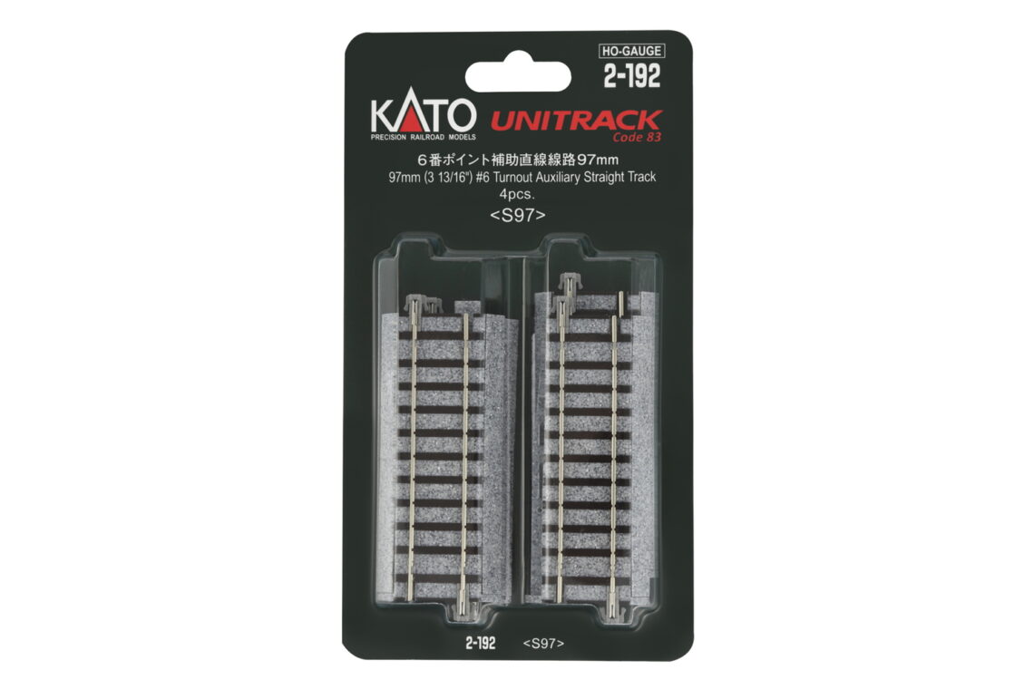 HO 97mm (3.8") Length Adjustment Straight Track (#6) [4 pcs]