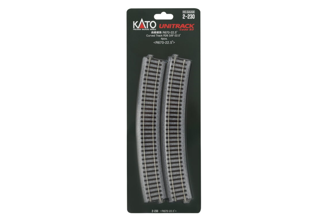 H R670 - 22.5 Curve Track, (4 ea)