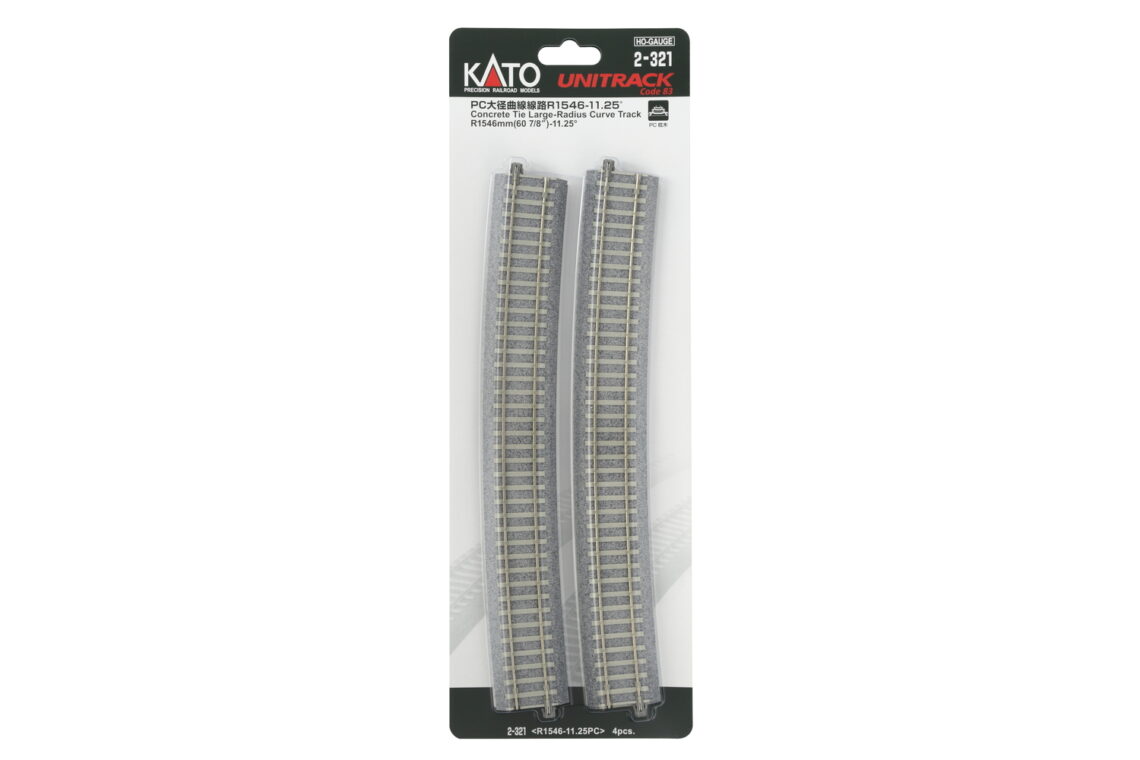 H Concrete Tie Large-Radius Curve (60 7/8") -11.25" [4 pcs]