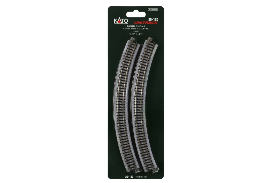 N R315-45 Curved Track (4 ea)  (12 3/8-45d)