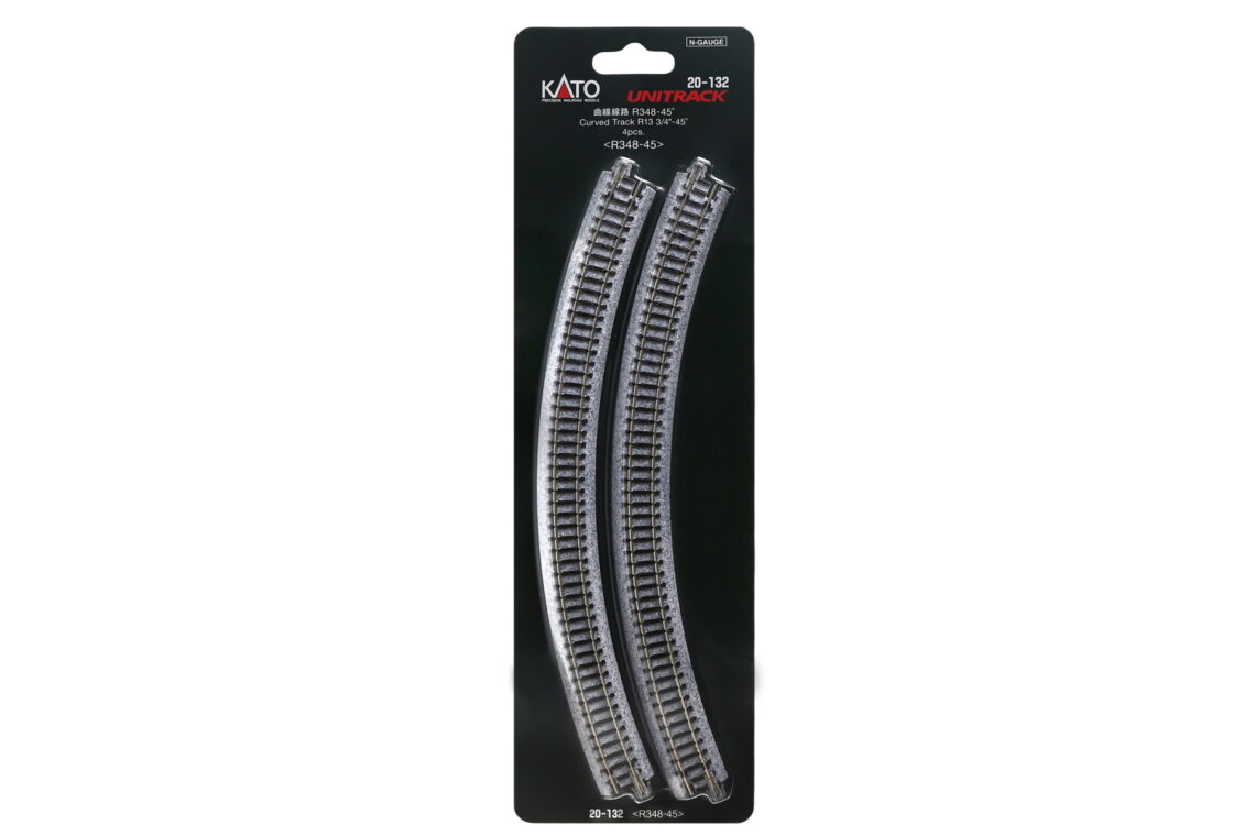 N R348-45 Curved Track (4 ea) (13 3/4-45d)