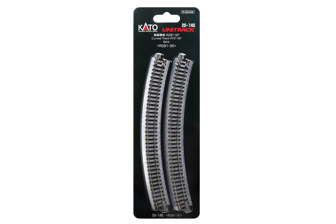 N R381-30 Curved Track (4ea)  (15-30d)