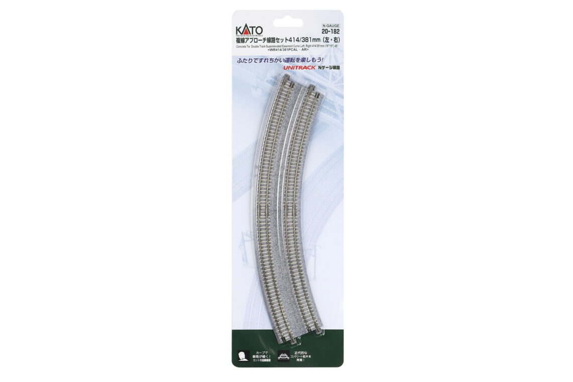 N Dble Trk Superelevated Approach, R414/381- 22.5 L/R