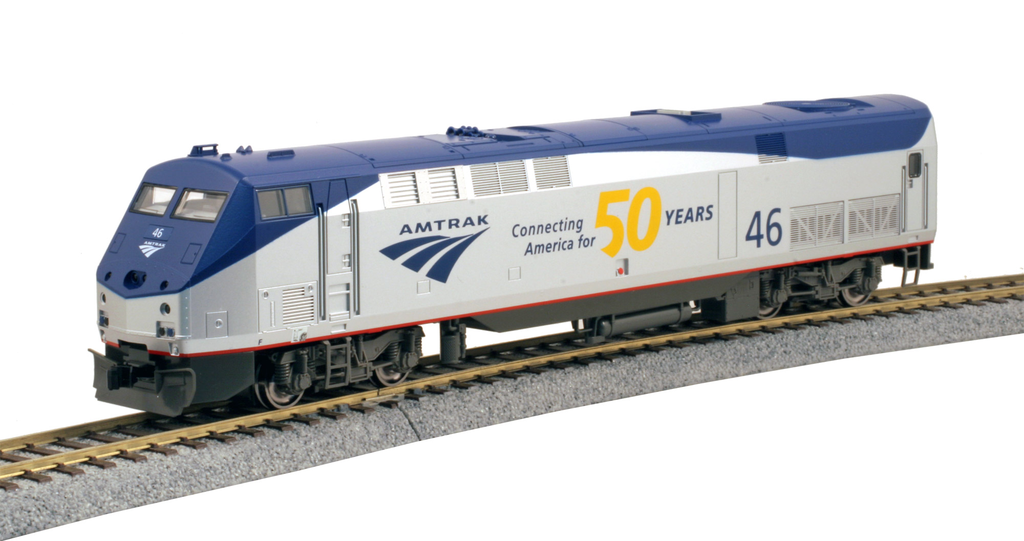 HO P42 Amtrak® Phase V Late #46 w/ 50th Anniversary Logo - Kato