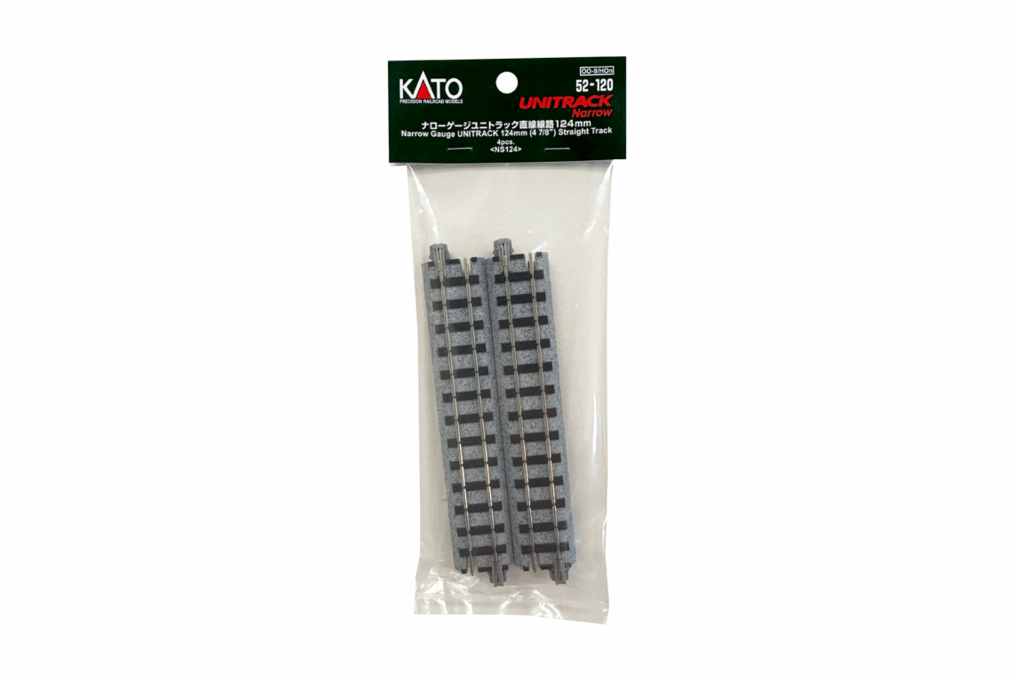 Narrow-Gauge UNITRACK 124mm (47/8") Straight Track [4 pcs]