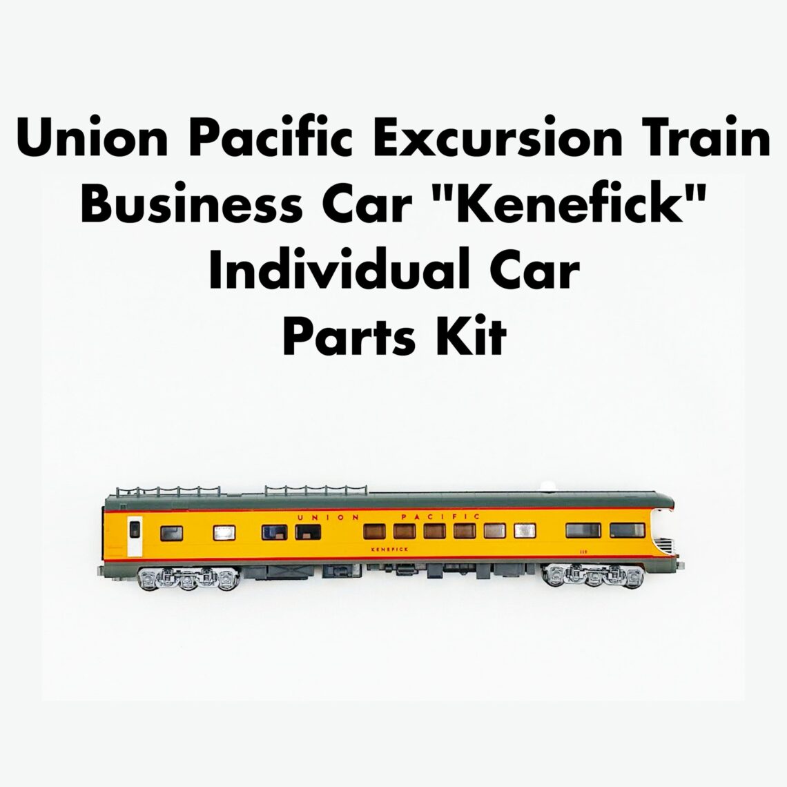 N UP Excursion Train Business Car "Kenefick" Parts Kit