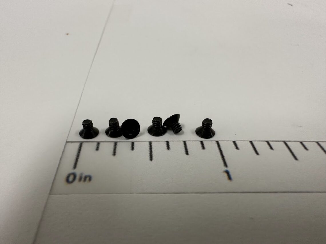 Screw 2x3mm, Flat Head (For bottom cover plates on steam) + shell locking screw for FEF-3 (Multi)