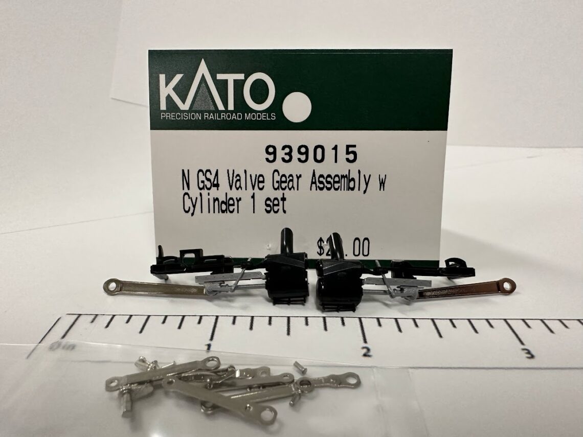 N GS4 Valve Gear Assembly w/ Cylinder (N-Scale)