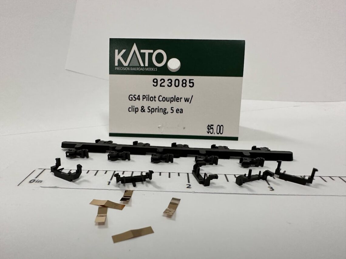 N GS4 Pilot Coupler Assembly w/ clip and spring (N-Scale)