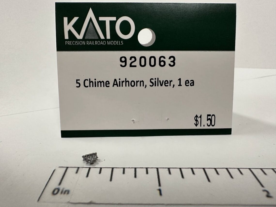 5 Chime Airhorn, Silver (N-Scale)