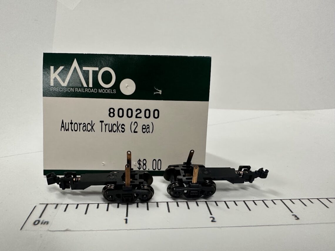 Autorack Trucks, Black (N-Scale)