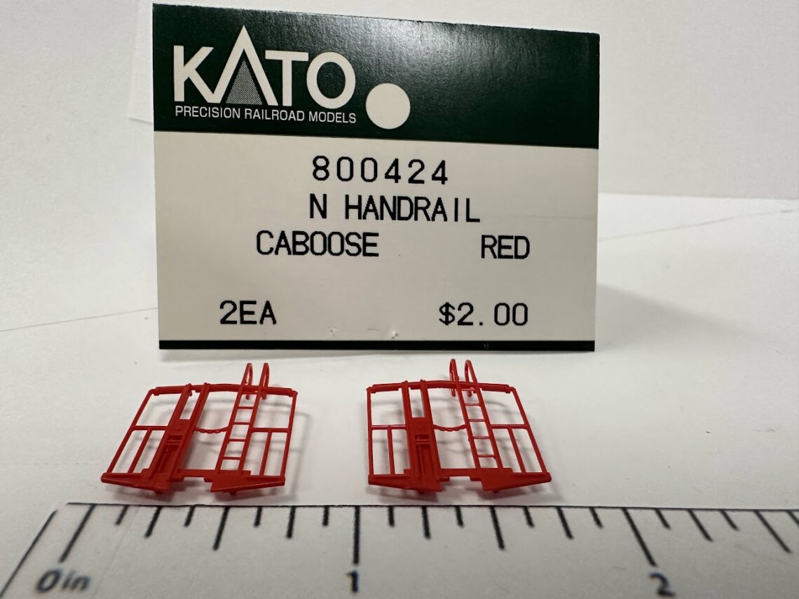 Caboose Handrail Set, Red (N-Scale)