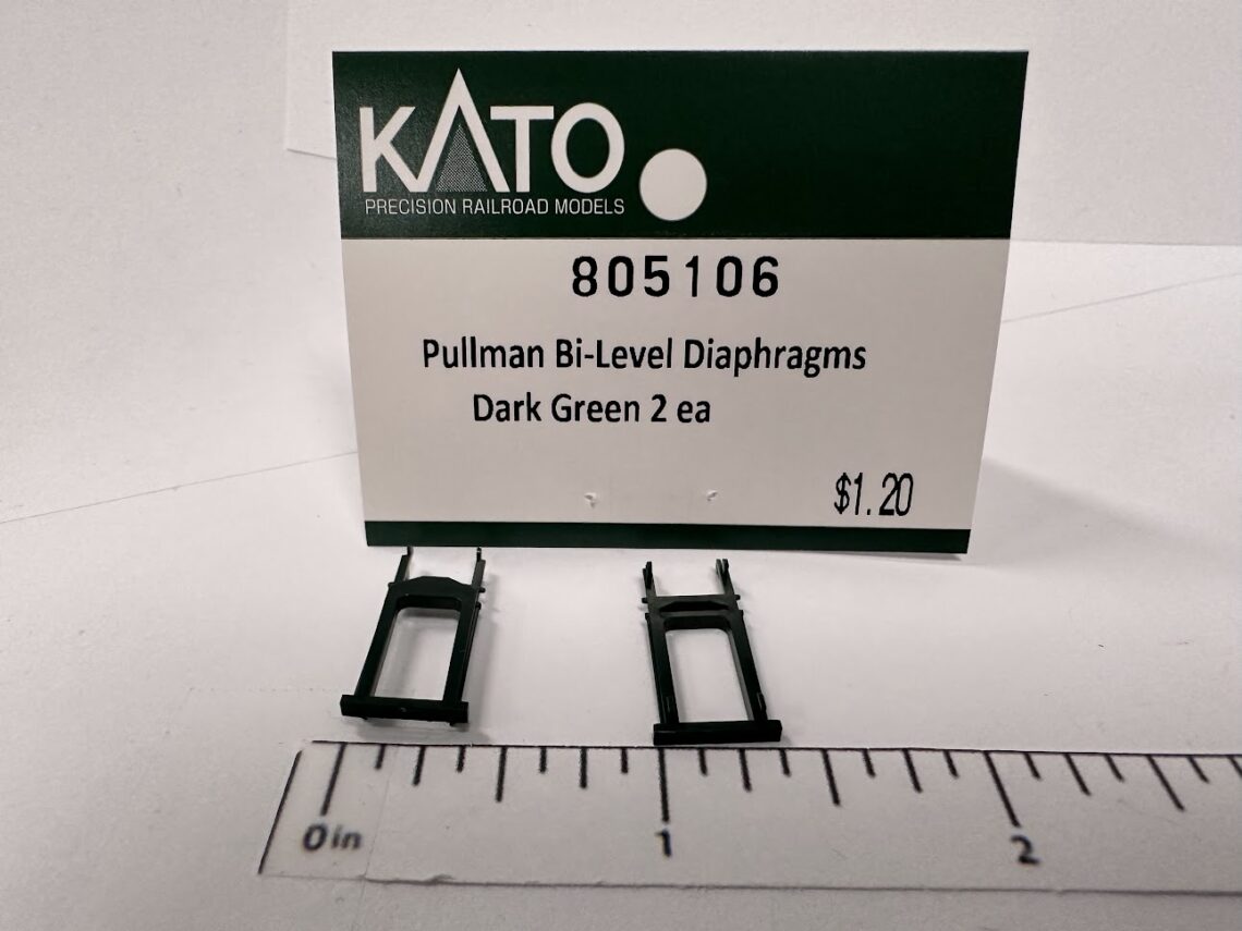 Pullman Bi-Level Diaphragms, Dark Green (N-Scale)