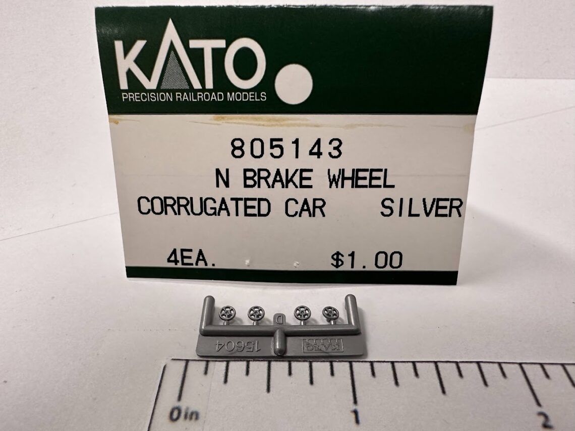 Budd Corrugated Car Brake Wheel, Silver (N-Scale)
