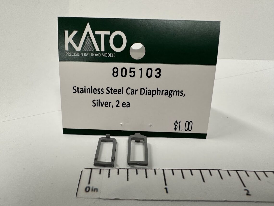 Stainless Steel Car Diaphragms, Silver (N-Scale)