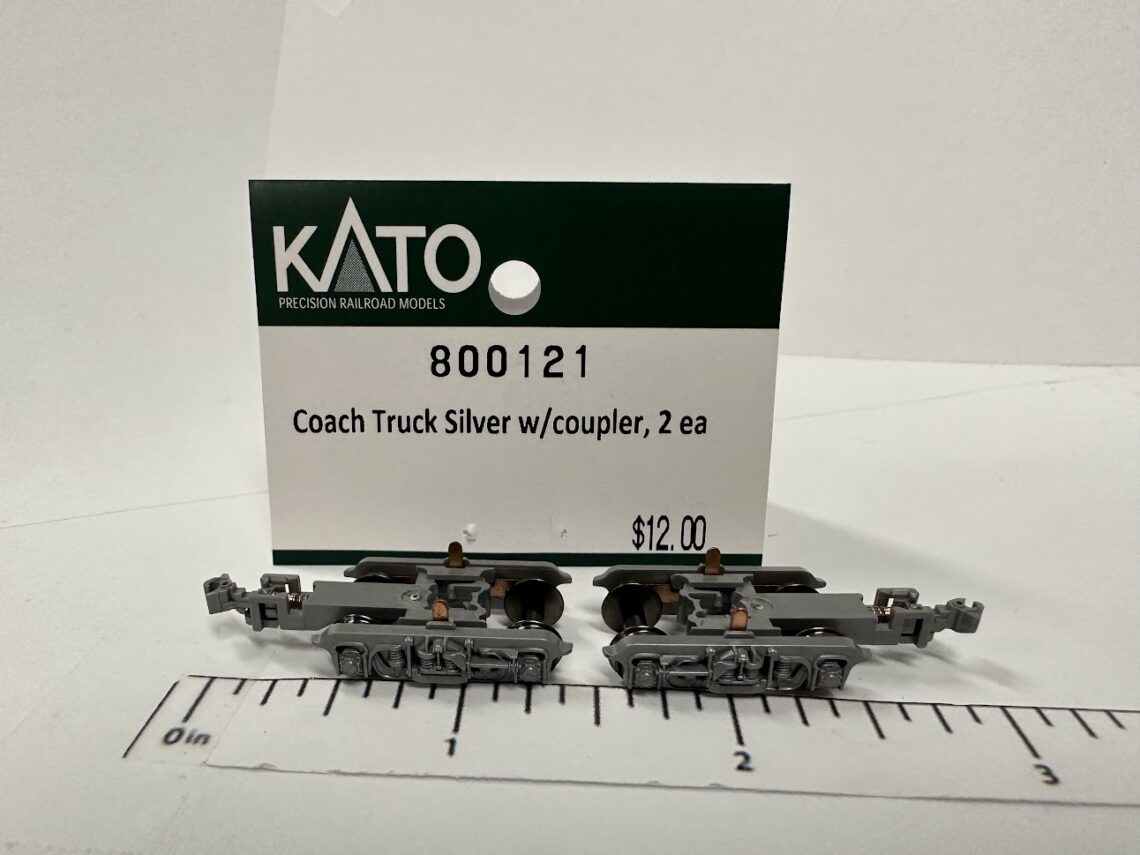ElCap/Excursion Coach Truck, Silver, w/ Silver coupler (N-Scale)