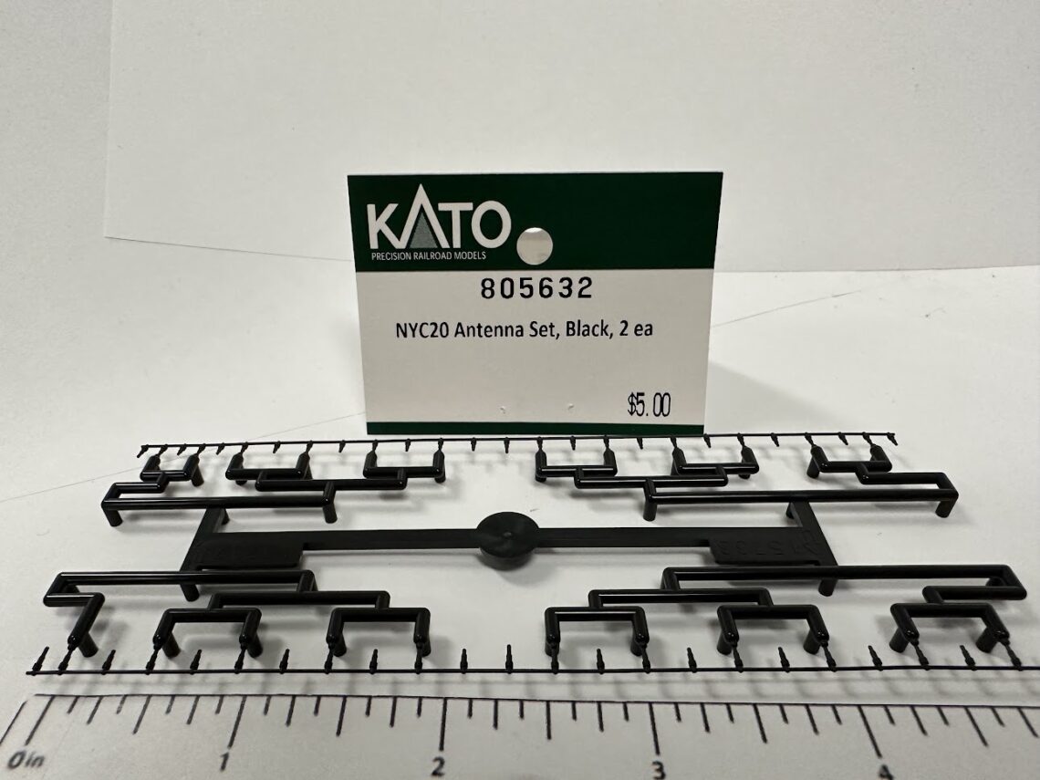 NYC 20th Century Limited antenna set, black (N-Scale)