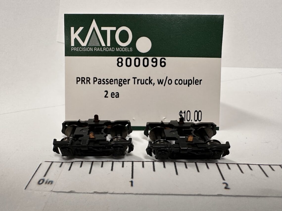 PRR Passenger Truck, Black w/o Coupler (N-Scale)
