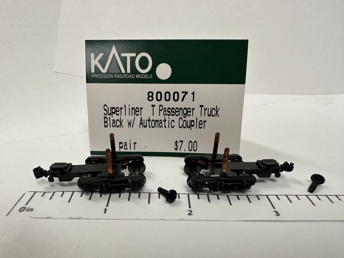 Superliner I Passenger Truck, Black w/ Automatic Coupler (N-Scale)