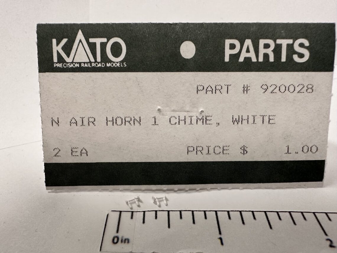 1 Chime Airhorn, White (N-Scale)