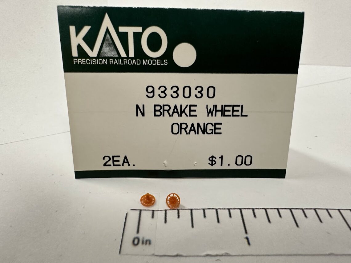 RS-2 / RSC-2 Brake Wheel, Orange (N-Scale)