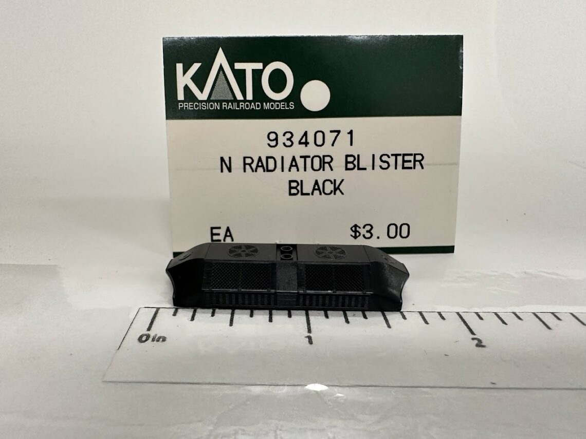 RDC Radiator Blister, Black (N-Scale)