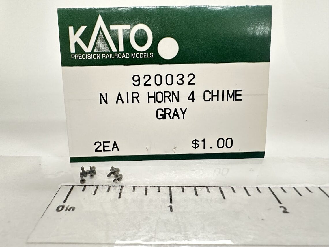 4 Chime Airhorn, Gray (N-Scale)