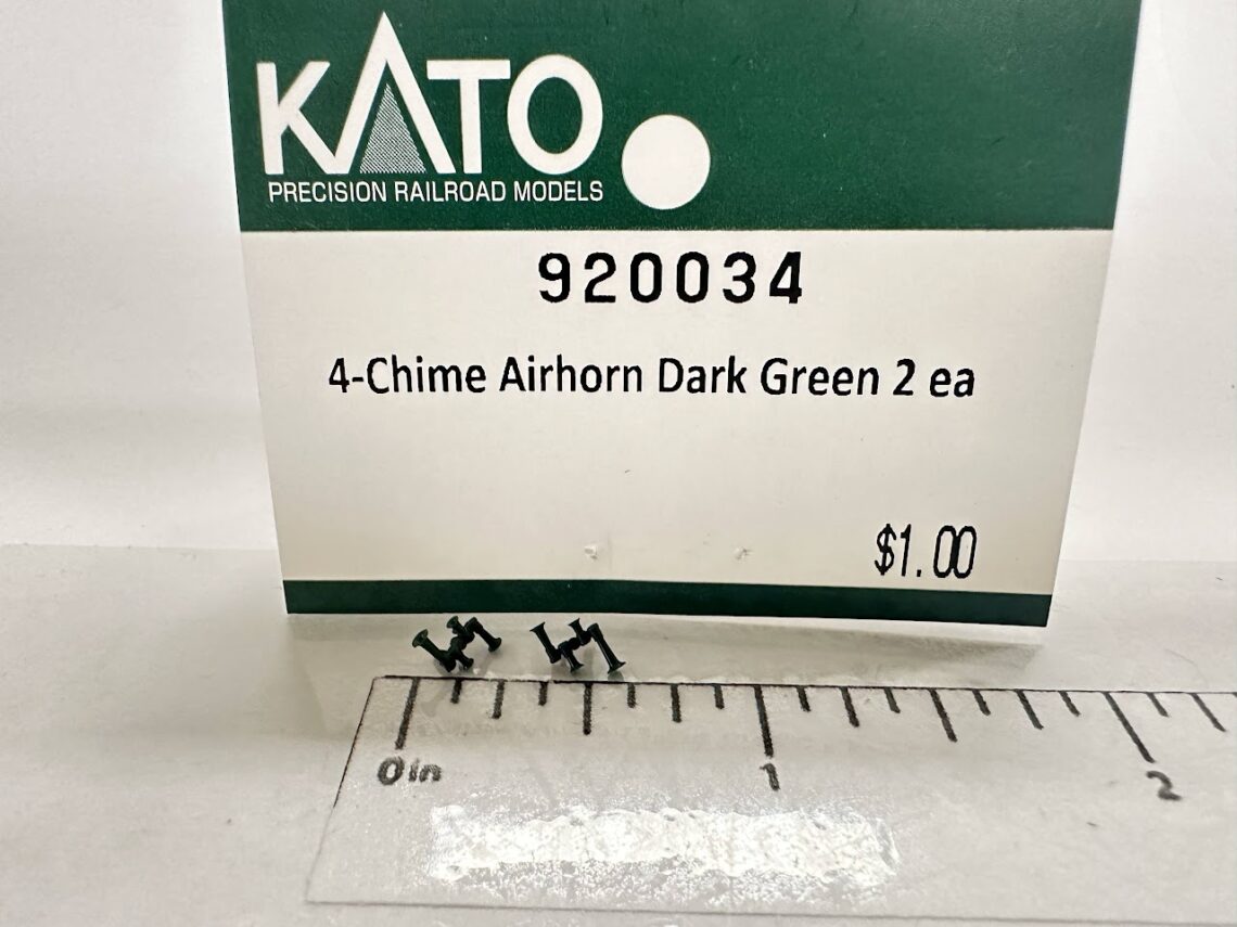 4 Chime Airhorn, Dark Green (N-Scale)