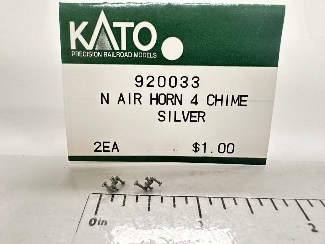4 Chime Airhorn, Silver (N-Scale)