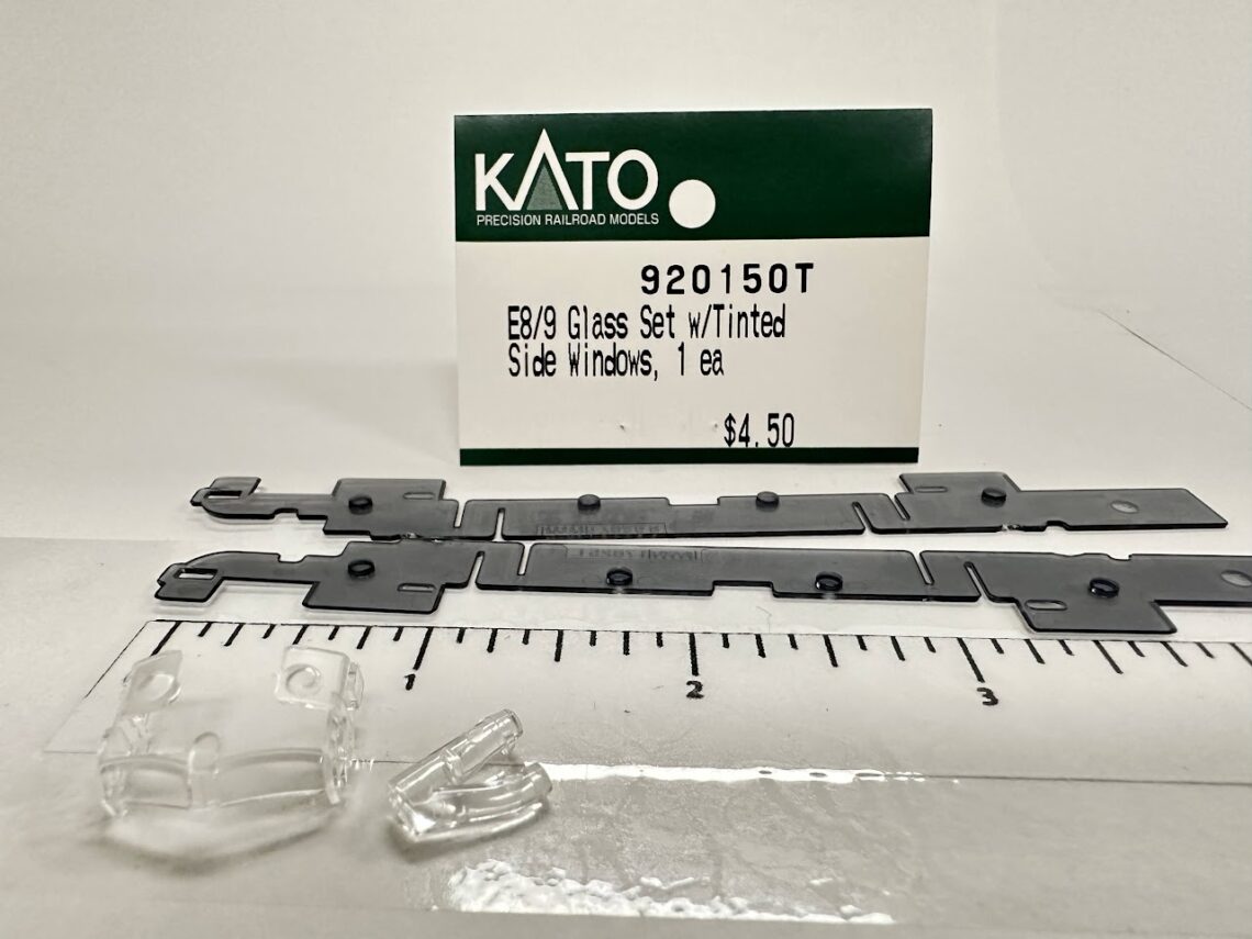 E8/9 Glass Set - Single HL w/ Tinted Side Windows (N-Scale)