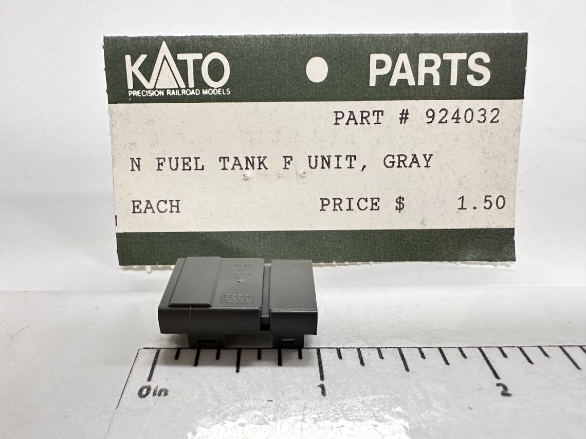 F-Unit Fuel Tank, Gray (N-Scale)