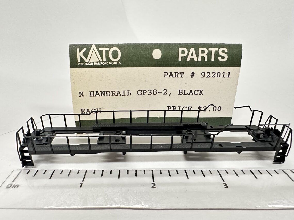 GP38-2 Handrail Set, Black (N-Scale)