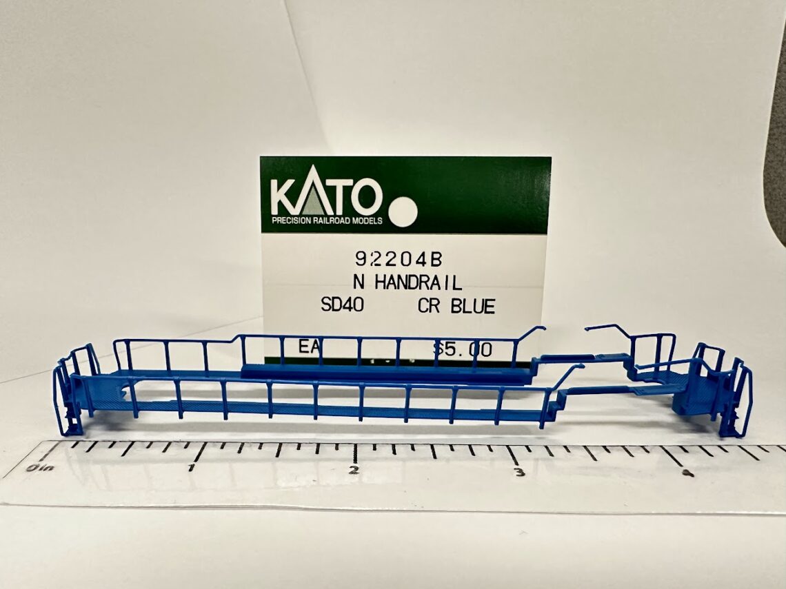 SD40 Handrail Set, CR Blue (N-Scale)