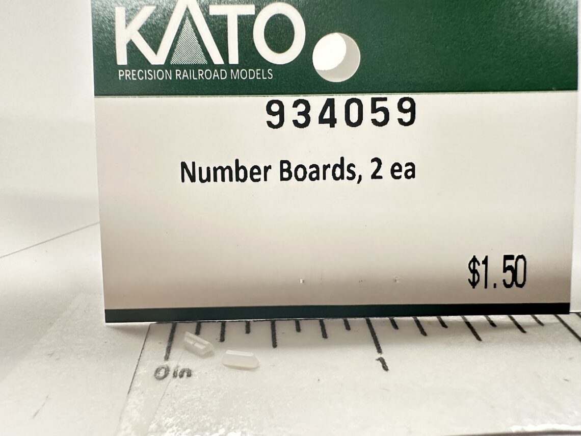 Number Boards (N-Scale)