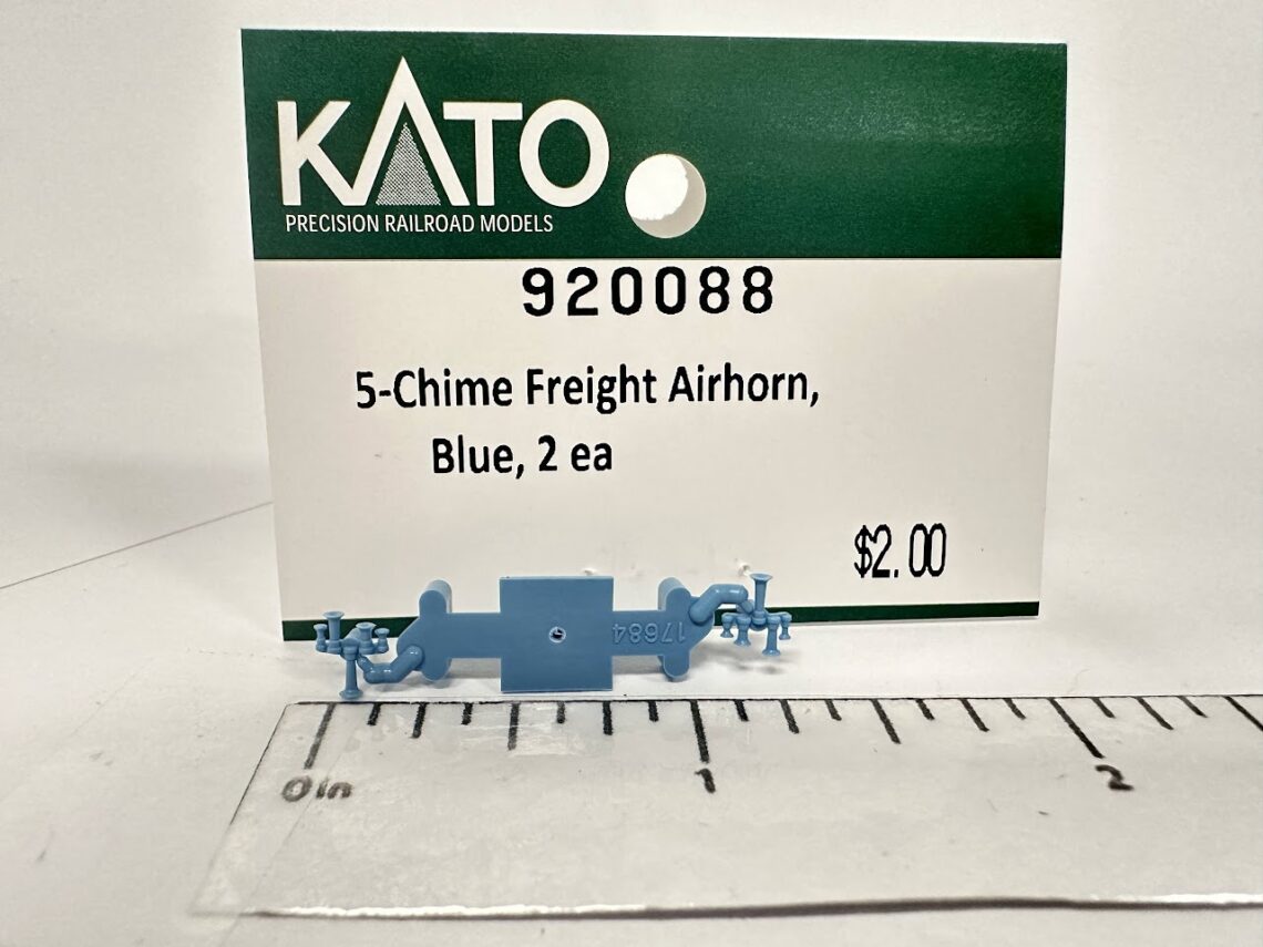 5-Chime Freight Airhorn, MoPac Light Blue (N-Scale)