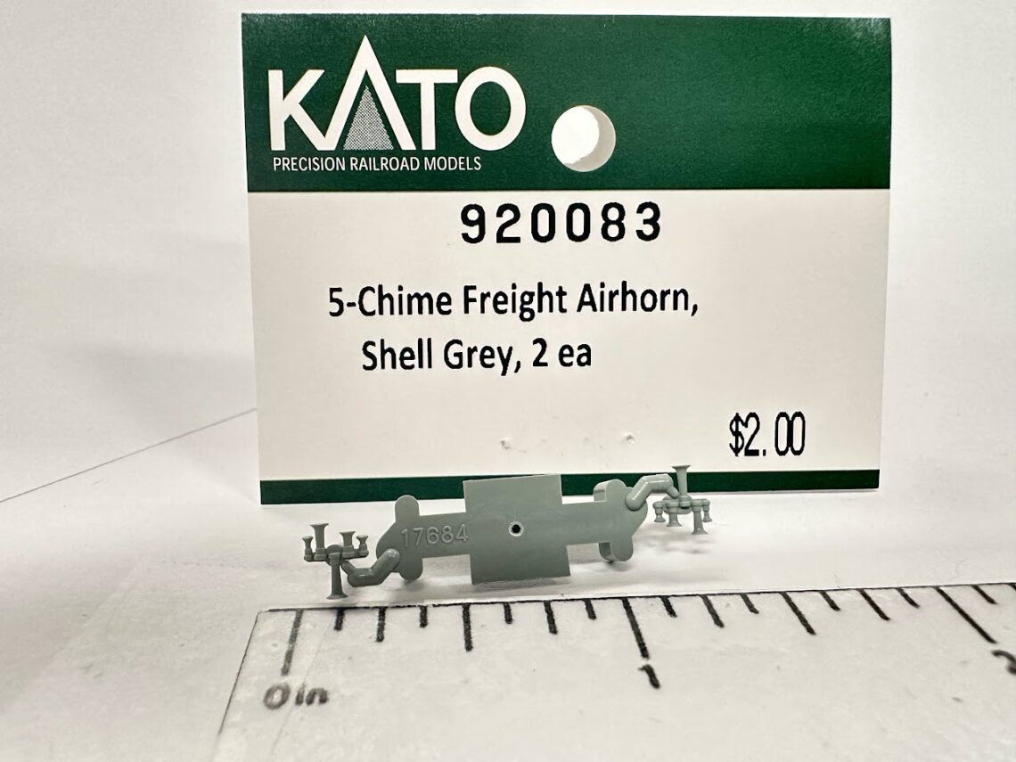 5-Chime Freight Airhorn, Shell Grey (D&RGW) (N-Scale)