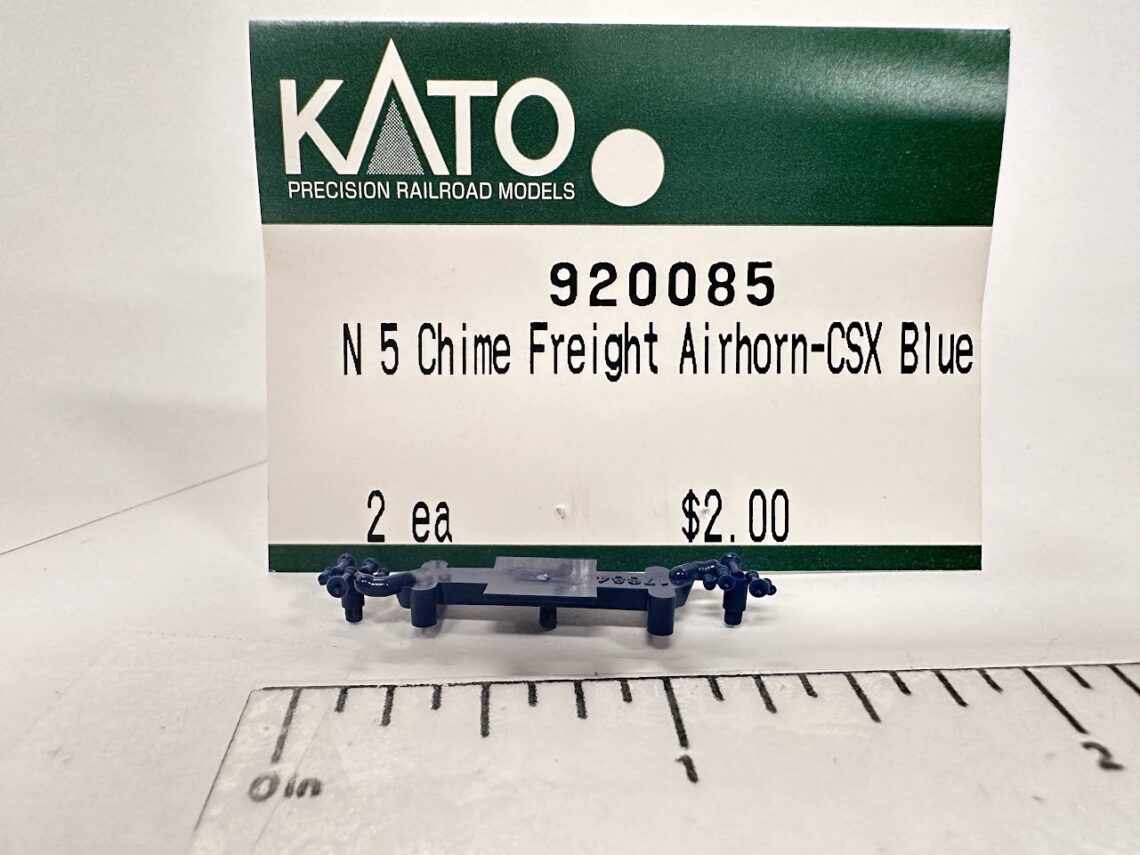 5-Chime Freight Airhorn, CSX Blue (N-Scale)