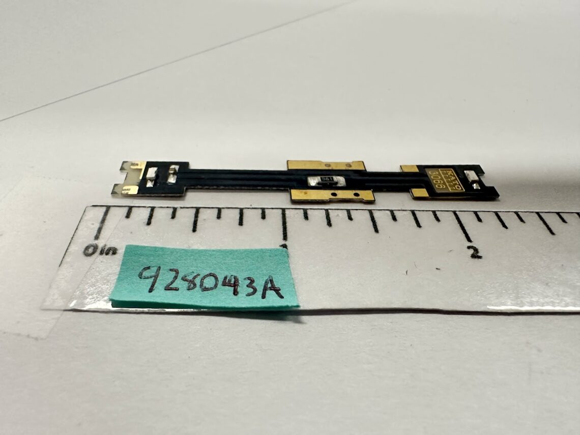 Circuit Board with Surface White LED Lights (no electric clips) (N-Scale)