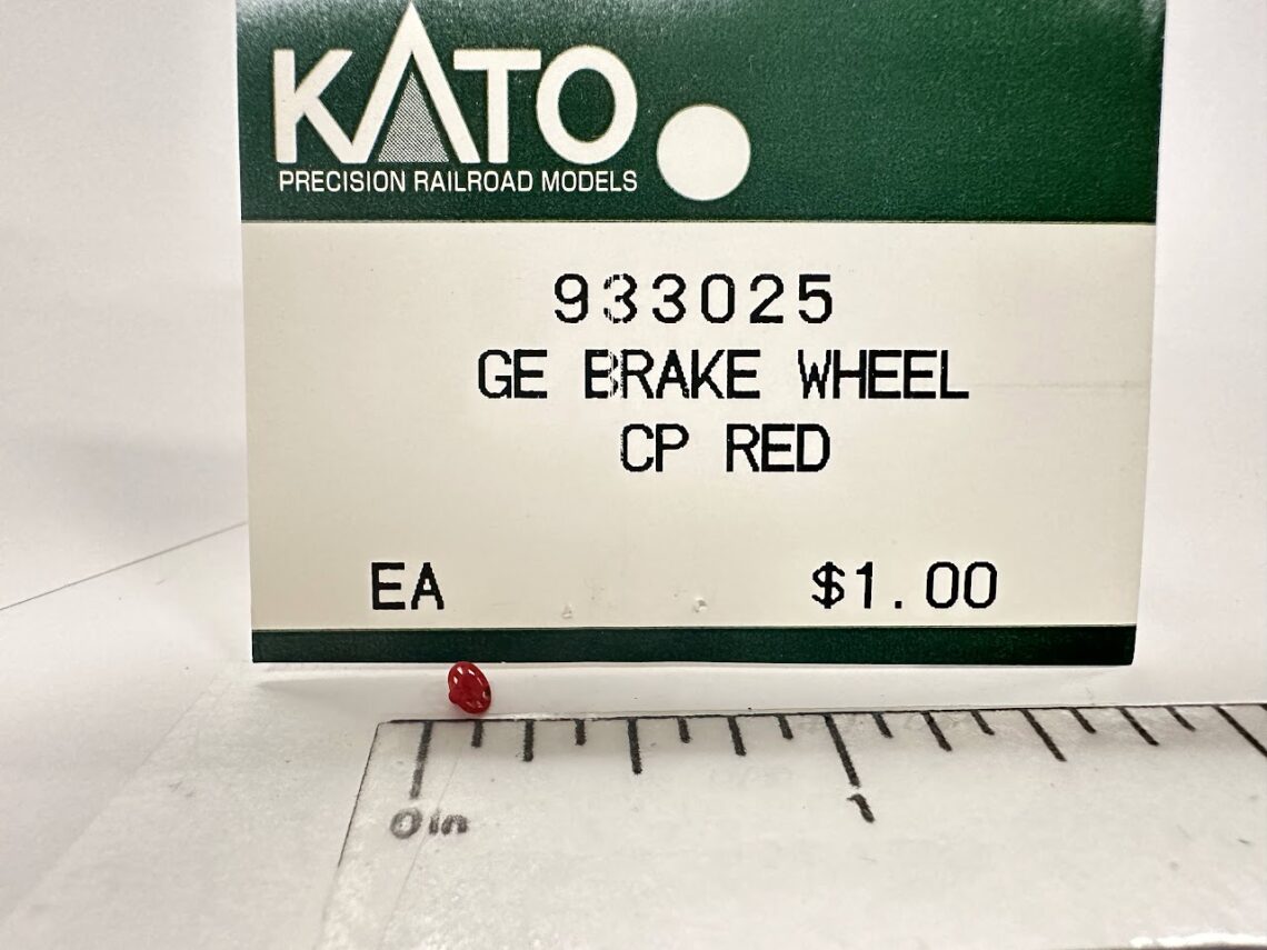 Eight Spoke Brake Wheel, CP Red (N-Scale)