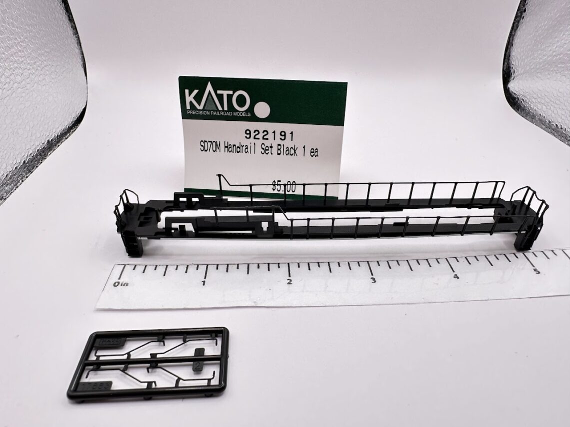 SD70M Handrail Set, Black (N-Scale)