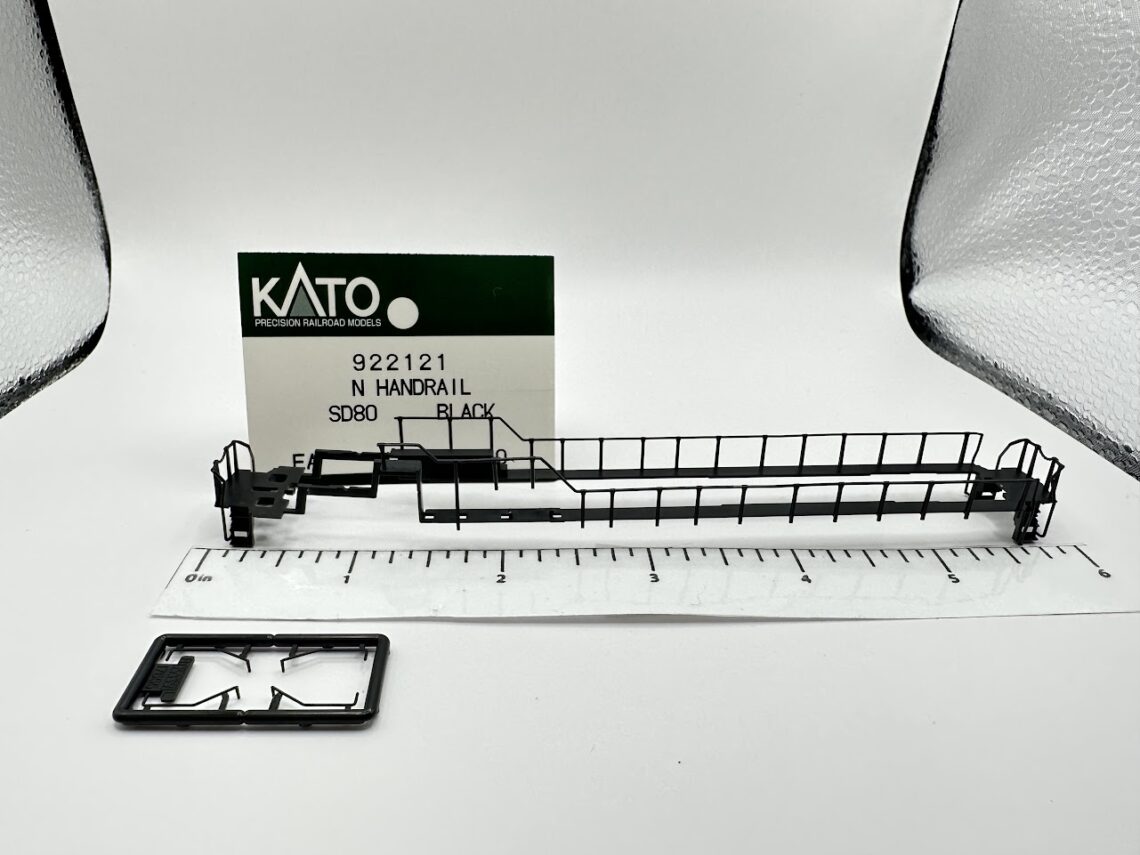 SD80MAC Handrail Set, Black (N-Scale)