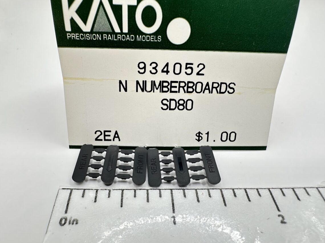 Number Boards (N-Scale)