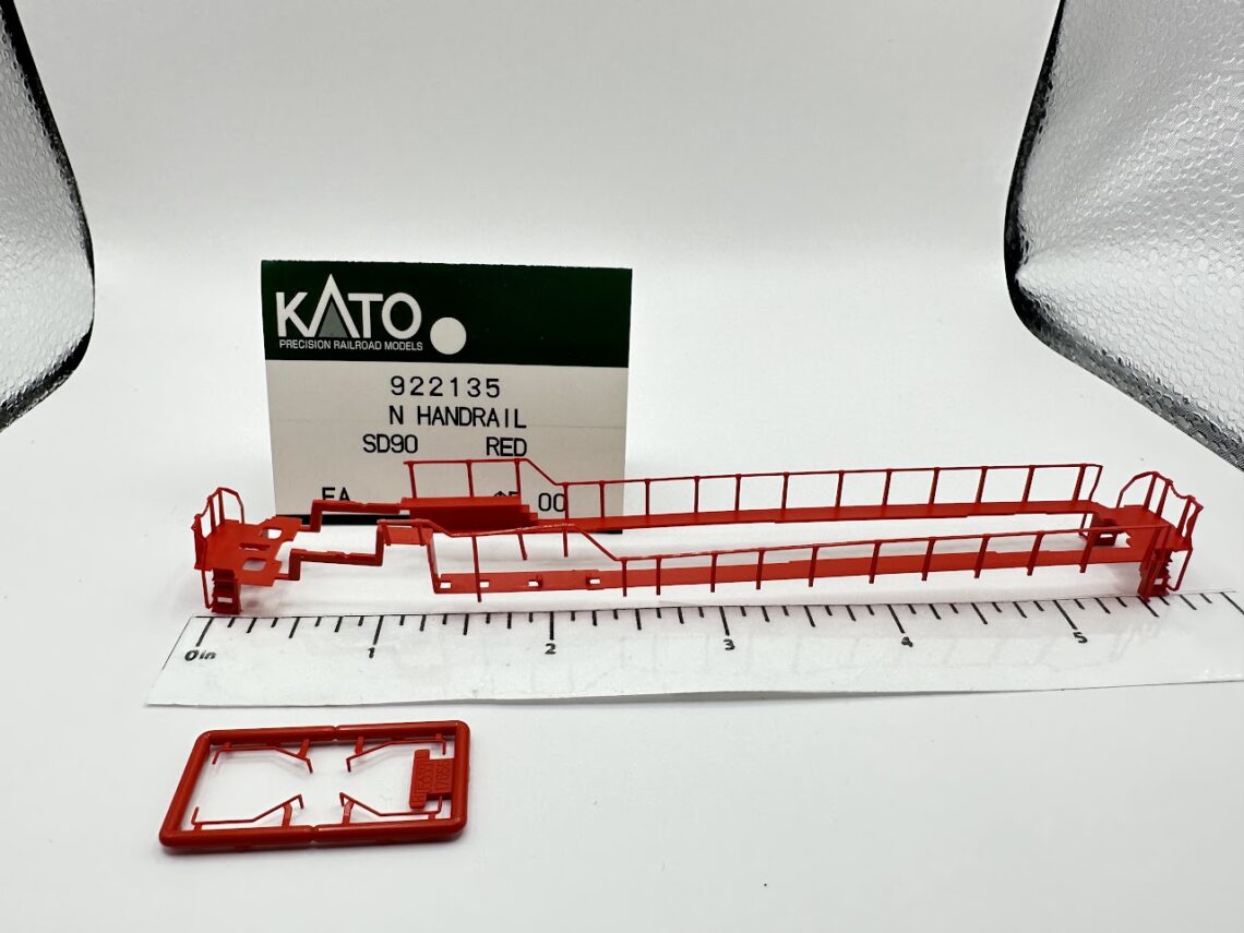 SD90/43MAC Handrail Set, CP Red (N-Scale)
