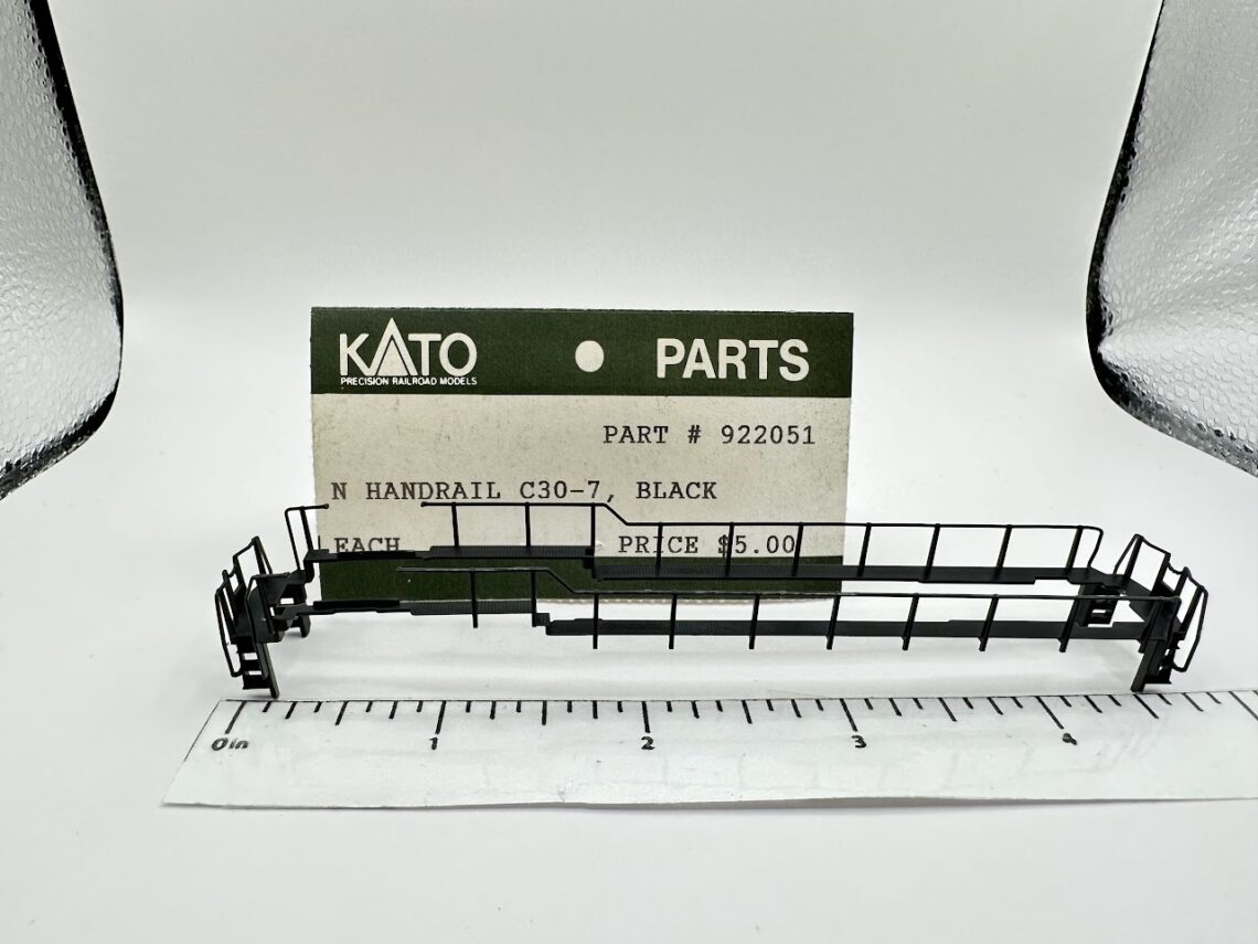 C30-7 Handrail Set, Black (N-Scale)