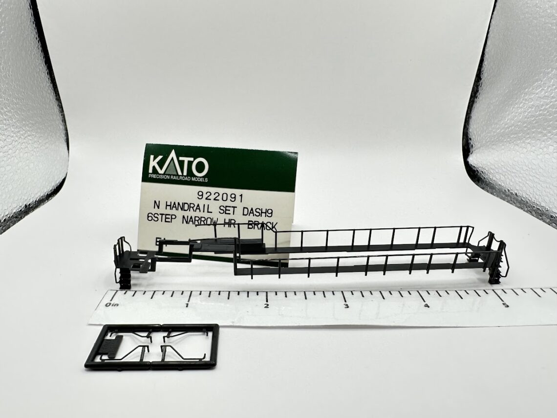 C44-9W Handrail Set, Black (6-Step Narrow) (N-Scale)