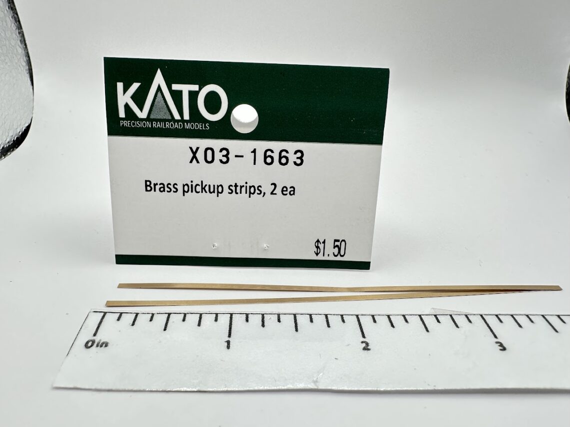 Brass Pickup strips, 2 ea